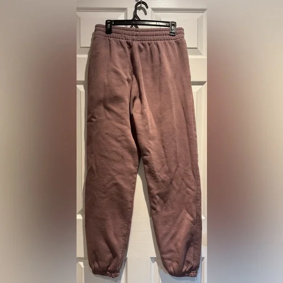 adidas purple sweatpants size m relaxed fit joggers comfy fall athleisure - Picture 4 of 8